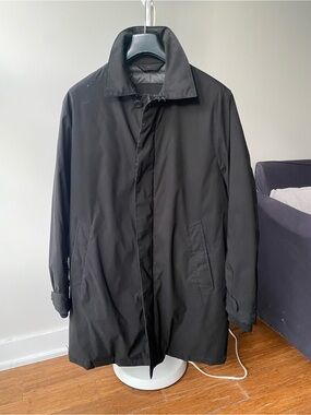 Massimo Dutti Black Trench Coat